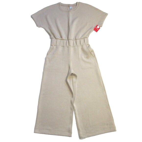 SPANX Air Essentials Petite Large Jumpsuit - Tahini LP - Picture 2 of 9